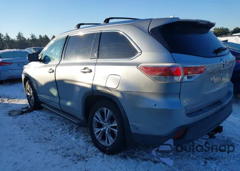 2015 Toyota Highlander Xle V6 из США, поврежденный, VIN 5TDJKRFH2FS080343